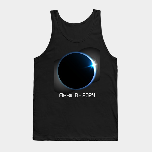 April 8 2024 totality Sun Eclipse Tank Top by star trek fanart and more